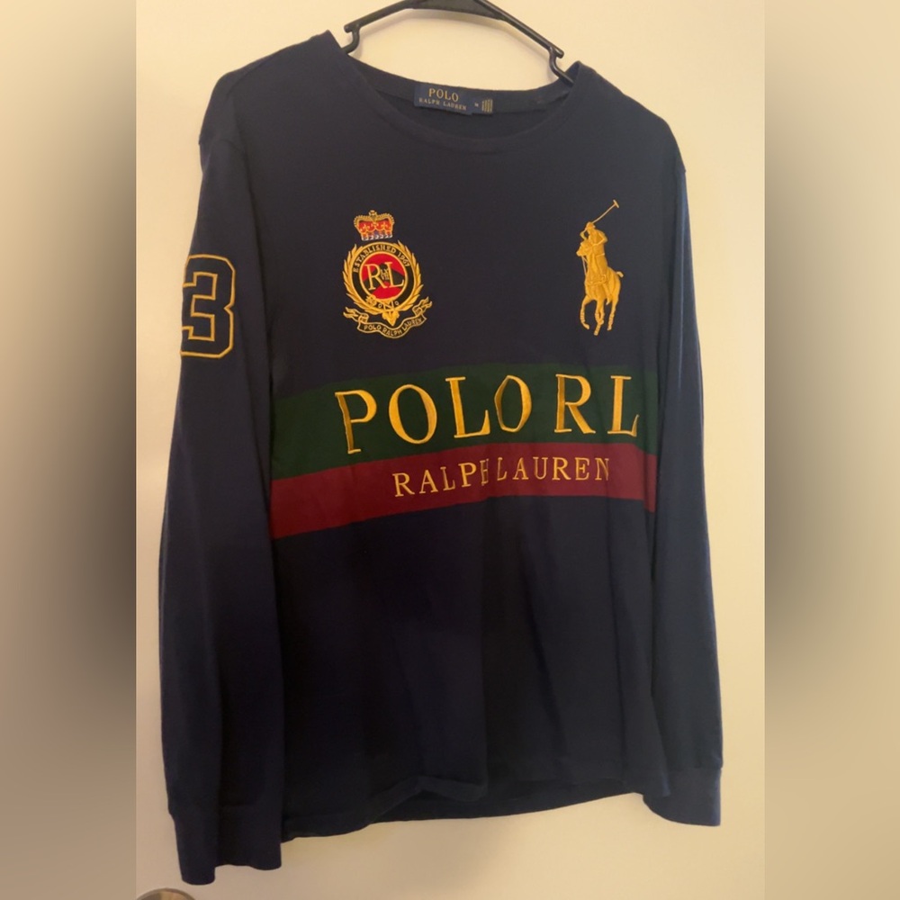 Men’s real Ralph Lauren polo long sleeve shirts all size medium